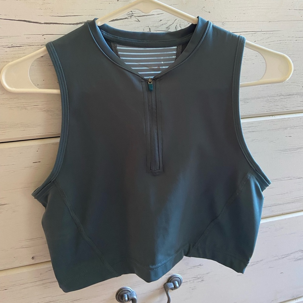 Blue Nike workout top